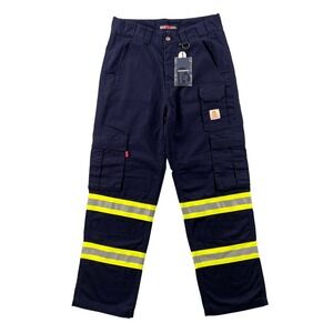 NEW Bocomal FR Cargo Pants Men 32x30 Blue Flame Resistant High Vis FRC1801HV